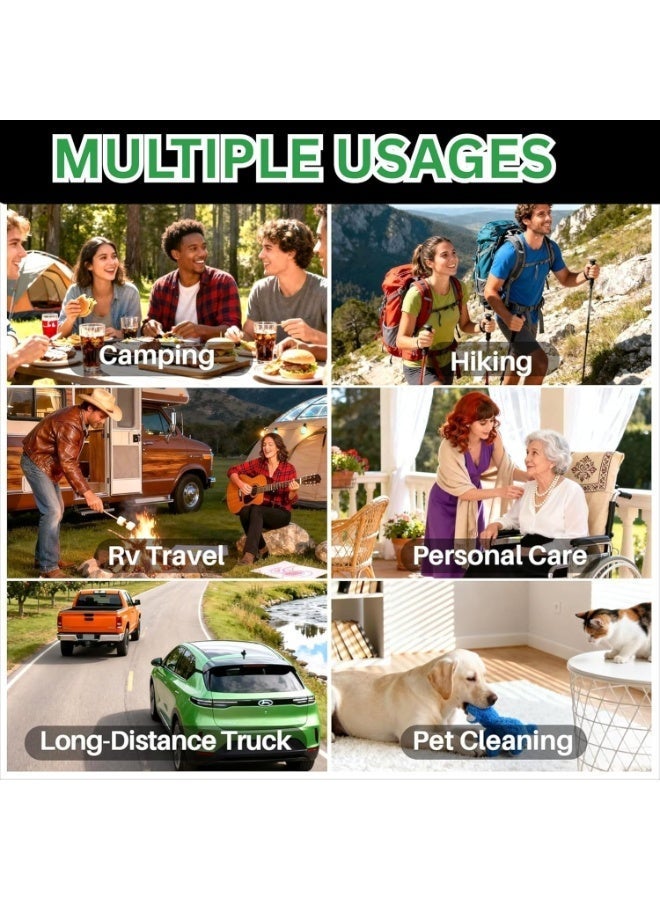 جوناريس مسحوق جل ماص للمرحاض المحمول، عبوة من 20 قطعة | مُصلِّب نفايات البراز برائحة الليمون، مسحوق ماص للبول لمراحيض التخييم، وأكياس النونية، والمركبات الترفيهية، ومجموعات الطوارئ (عبوة جل للبراز من 20 قطعة) - Image 5